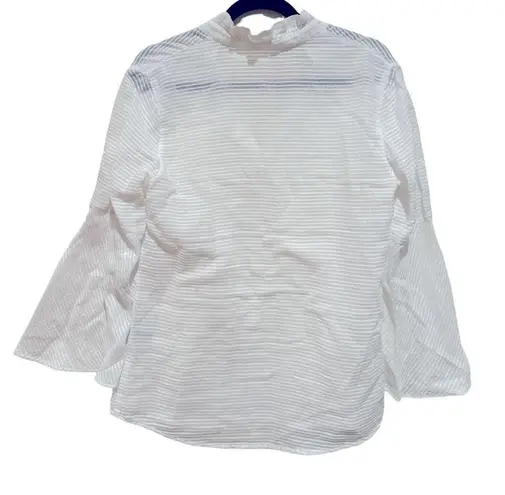 J. McLaughlin WHITE BEACH COTTON COVERUP TUNIC TOP M