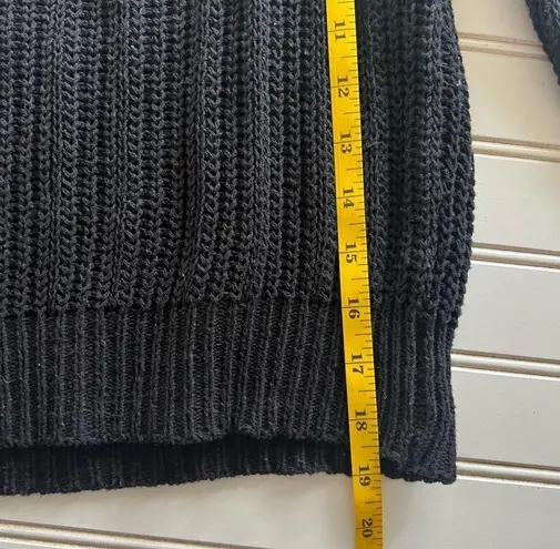 Knit sweater, Tie back Size Small Black