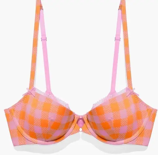 Savage X Fenty Gingham Remix Unlined Plunge Bra