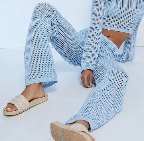 LA Hearts blue Crochet Pants