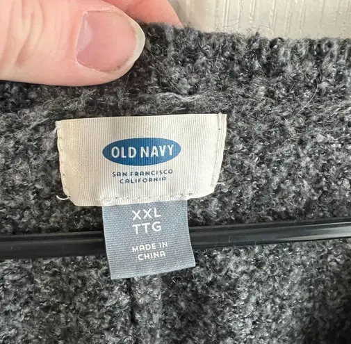 Old Navy  Wool blend gray v neck sweater size XXL