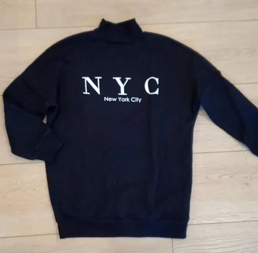 H&M NYC Black Turtleneck Sweater - Image 1