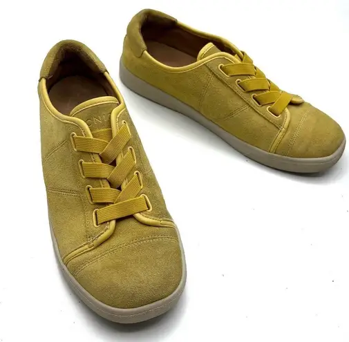 Vionic Jean Suede Slip On Comfort Sneaker Shoes Womens Size 6 Buttercup Yellow