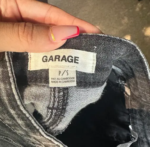 Garage Black Denim Skirt