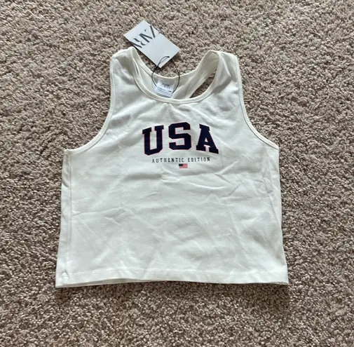 ZARA USA Cropped Tank. Xs