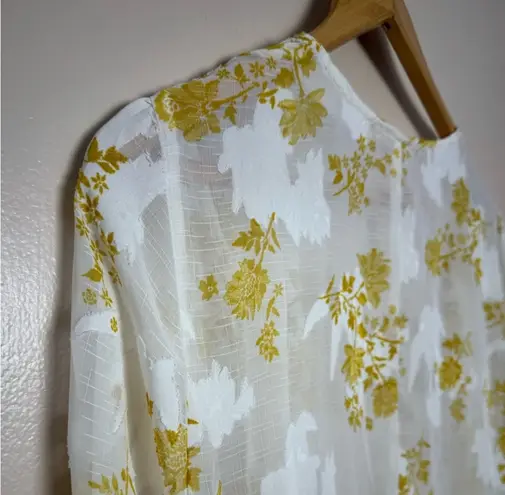 Miami SALE! Cream Mi Ami Floral Caftan Size S/M EUC