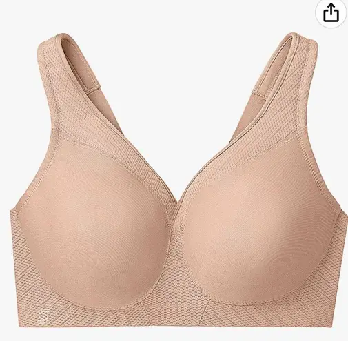 Glamorise Women's Full Figure MagicLift Plus Size Seamless Wirefree Back Close Sports Bra #1006 46I