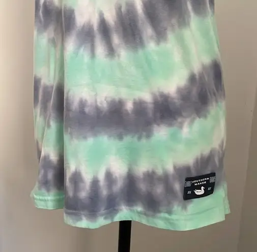 Southern Marsh  Washed Tie Dye Muscle Tank size XS Logo Front Sleeveless Shirt