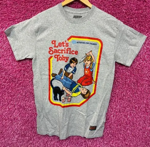 Sacrifice Toby Horror Comedy Cartoon Steven Rhodes Tee M