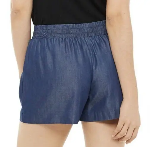 Apt. 9  Women's  Challis Soft Shorts, XXL Blue Pull On Pockets comfy Waist NWT