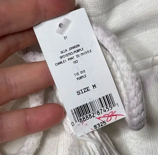 Ulla Johnson NWT Charley jogger sweat Pant in Thistle Tie Dye purple sz M