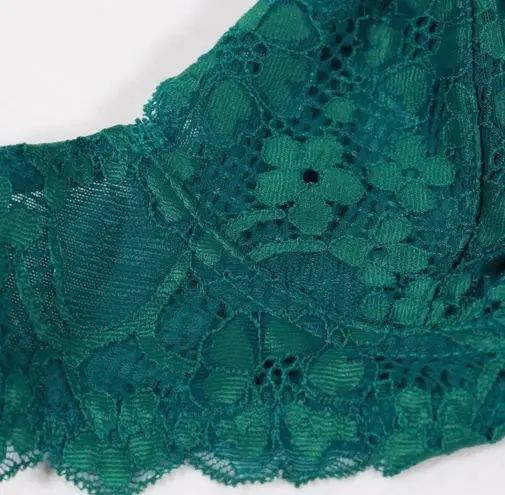 Free People NWT  Halter Bralette In Dark Green