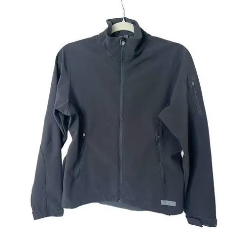 REI Womens Size Small Softshell Fleece Lined Jacket Full Zip Grey Coat Outdoor