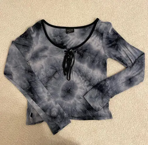 Zumiez Empyre Tye-dye Grunge Scoop Neck Long Sleeve Top
