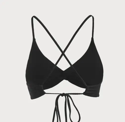 BERLOOK Black Twist Backless Bikini Top ONLY 04 Size M