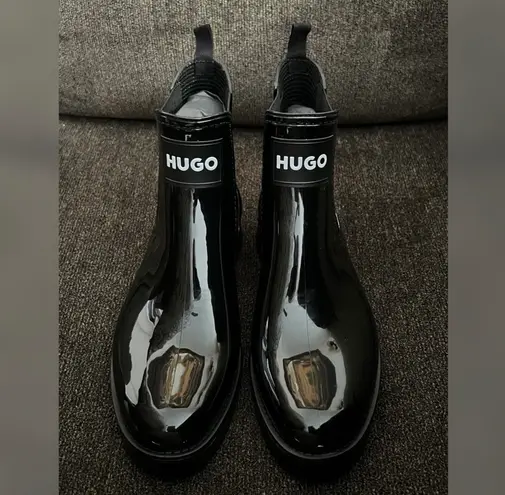 Hugo Boss HUGO Women’s Tabita Rain Boots Black Color - Size 9