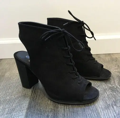 Atmosphere Open Toe Heel Bootie