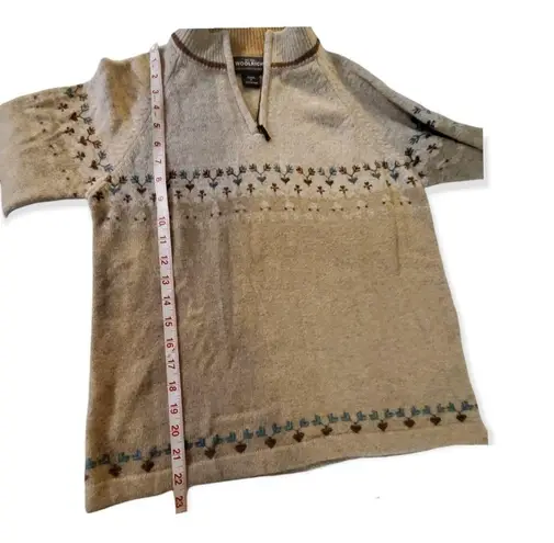 Woolrich womens camel vintage brown sweater size M