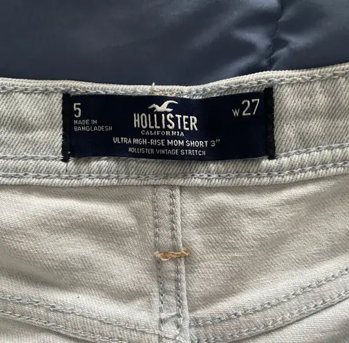 Hollister Patchwork High Rise Jean Shorts