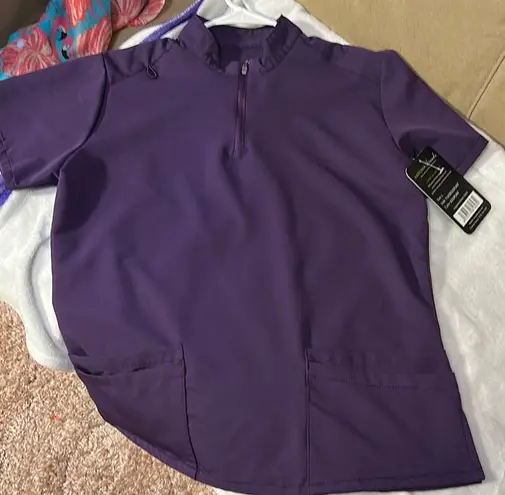 Purple Short Sleeve Zip