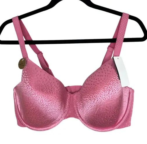 Wacoal Womens Pink Bra US 34DDD Underwire Back Appeal t-shirt bra 853303