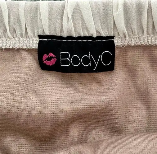 Body Central Adorable Bodycon Strapless Dress with White Sheer Accent - Never worn!🤍 🤎