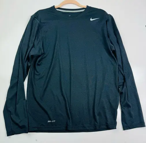 Nike  Black DriFit‎ Long-Sleeve Running Top Medium