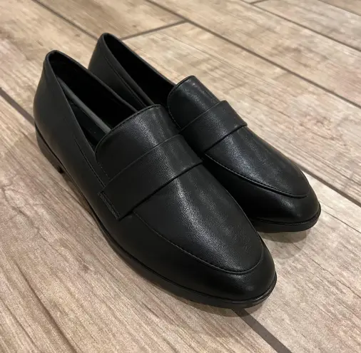 Loafers Moccasins Slip On Slides Leather flats Office Shoes Espadrilles Suit Shoes Sandals Black Size 6