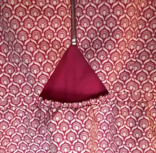 I Heart Ronson Dress Sleeveless Pink & White L EUC Back Cut Out Mini Dress Y2K