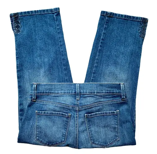 NYDJ Ariel Cropped Embellished Jeans