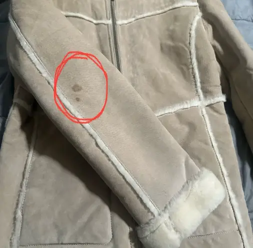 Massini Vintage Suede Leather Coat