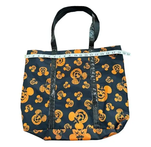 Disney  Parks Halloween Pumpkin Mickey Minnie Mouse Tote Bag Disneyland