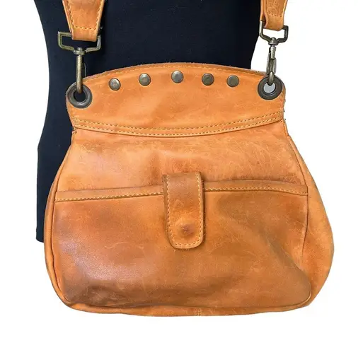 Ay Guey (famous brand in Mexico) Leather Bucket Shoulder Bag Brown