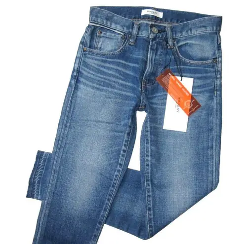 NWT Moussy Vintage Clarence Skinny in Blue Release Fray Hem Stretch Jeans 25