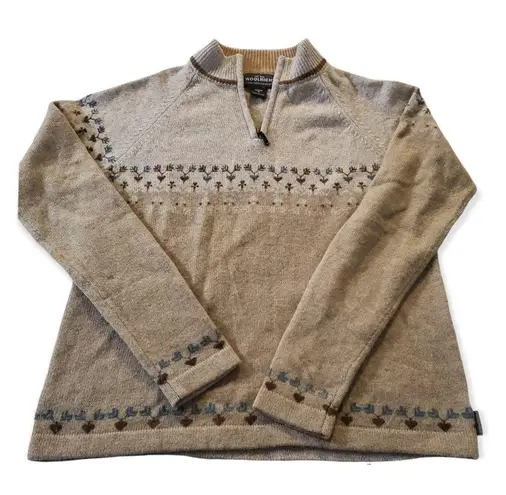 Woolrich womens camel vintage brown sweater size M