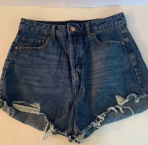 Wild Fable  High Rise Raw Hem Button Fly Denim Jean Shorts Size 10