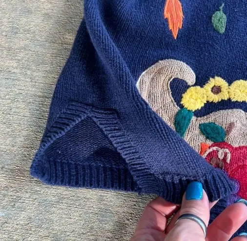 90s fall harvest thanksgiving Halloween pumpkin patch cornucopia sweater vest 2X Size XXL