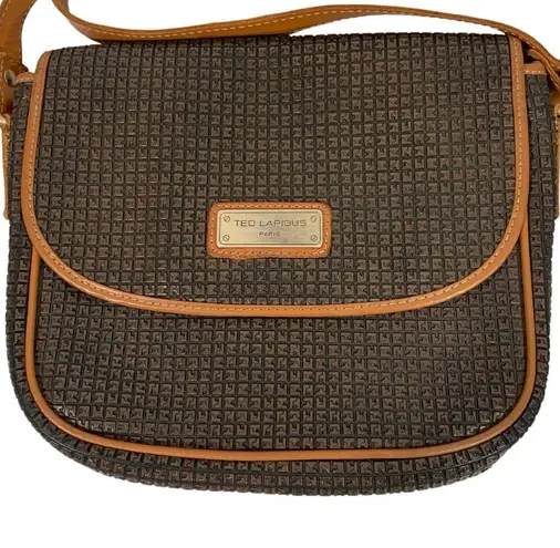 Vintage Ted Lapidus Monogram CrossBody Bag Purse