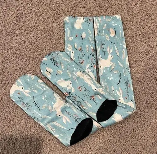 Rabbit/ Bunnies casual knee high socks/ leg warmer/ boot socks for girls Blue