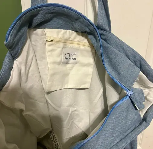 Free People - denim and bone celestial tote bag - Image 4