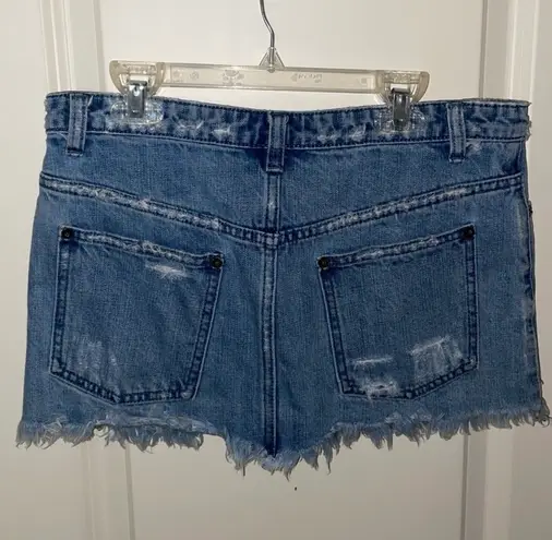 Free People Jean Skirt