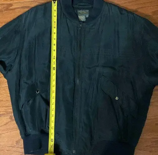 prAna Vintage Praino Black Silk doublelure jacket. Size Large
