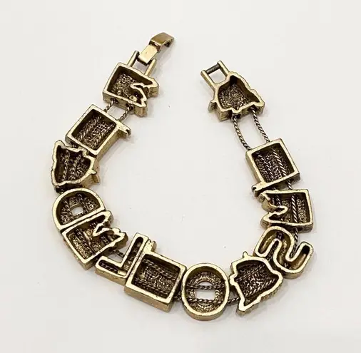 Vintage Realtor “SOLD” House Slider Charm Bracelet