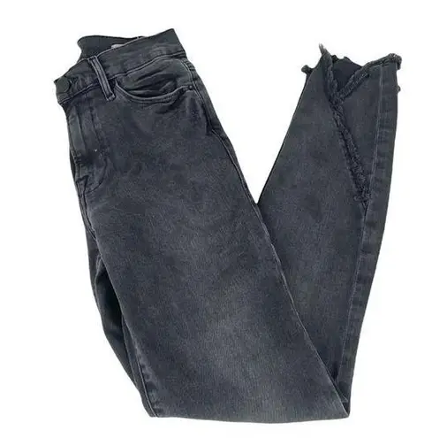 frame denim  Le High Skinny Jeans Dark Gray Black Size 27