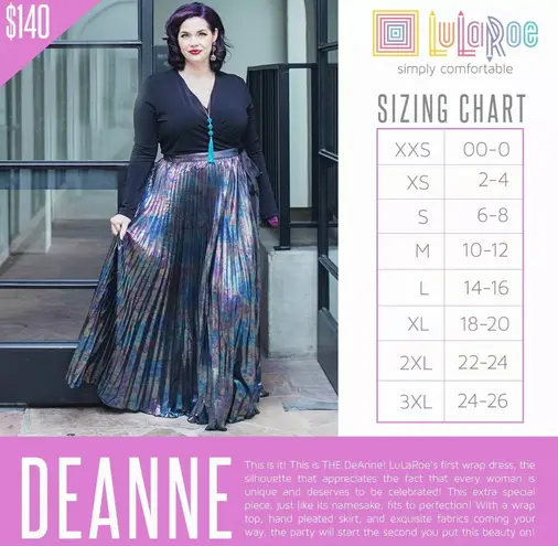 Lularoe deanne wrap dress online