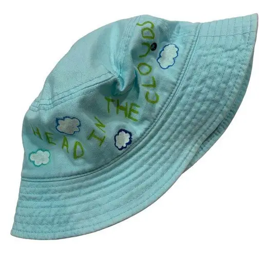 Head Hand Painted In The Clouds Blue Bucket Hat