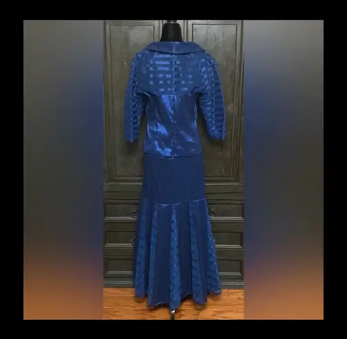 Emma Fashions Vintage Cocktail /wedding Navy gown- size 6.