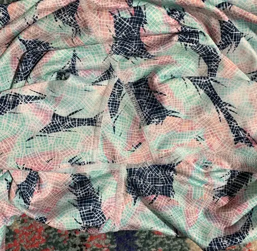 Pro Player pink blue and white athletic Capri leggings