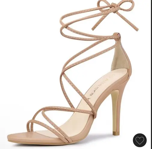 Allegra K Lace Up Heels