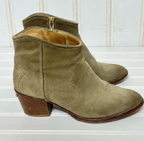 Zadig & Voltaire  Molly Suede Wester Ankle boot Tan 377 - Image 13
